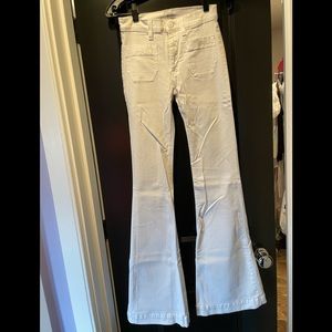 Hudson high rise Bell bottom white size 24